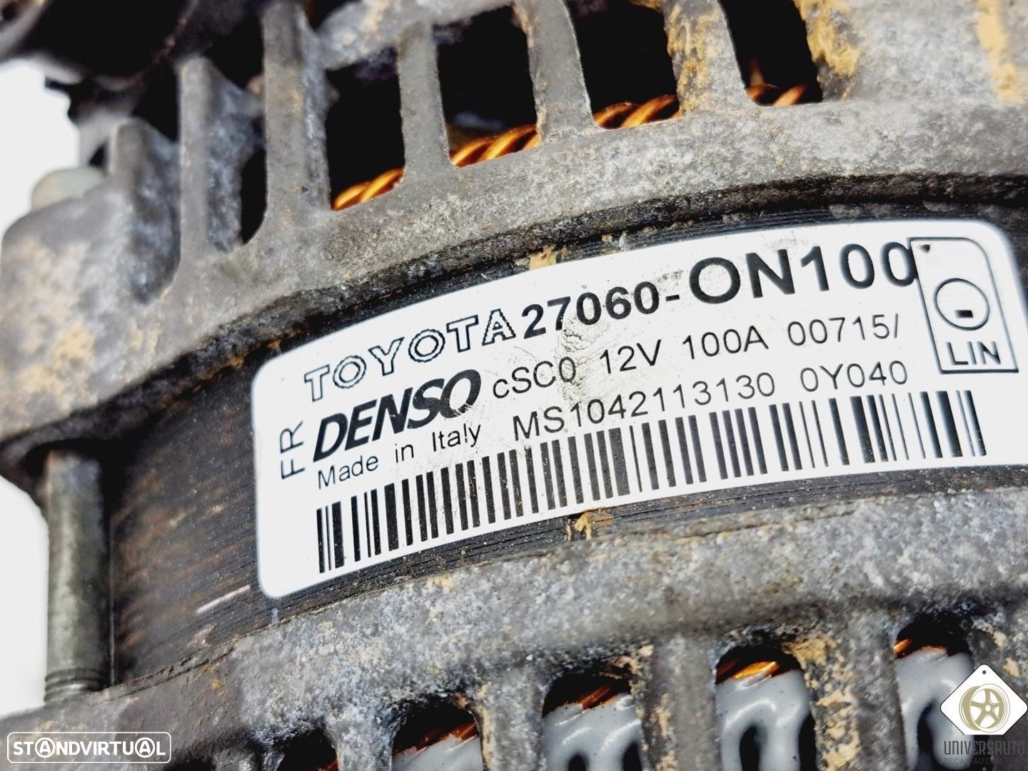 ALTERNADOR TOYOTA AURIS 2015 - 1