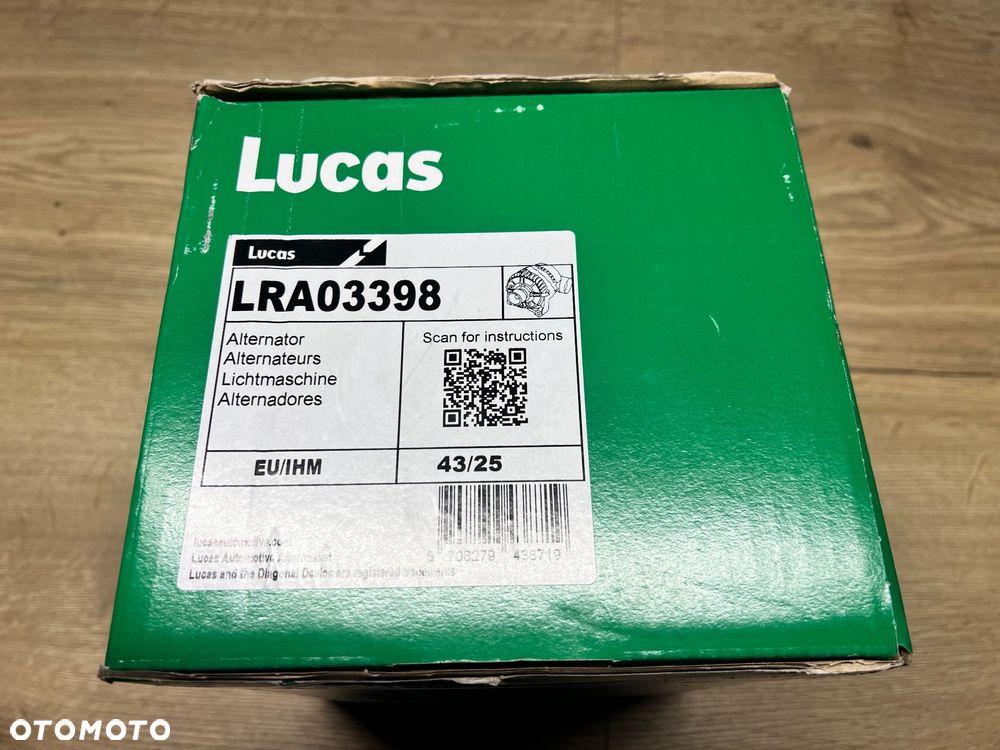 NOWY alternator LUCAS LRA03398 BMW E90 E91 E84 F25 316d 318d 320d 12318507624 12318509023 - 1