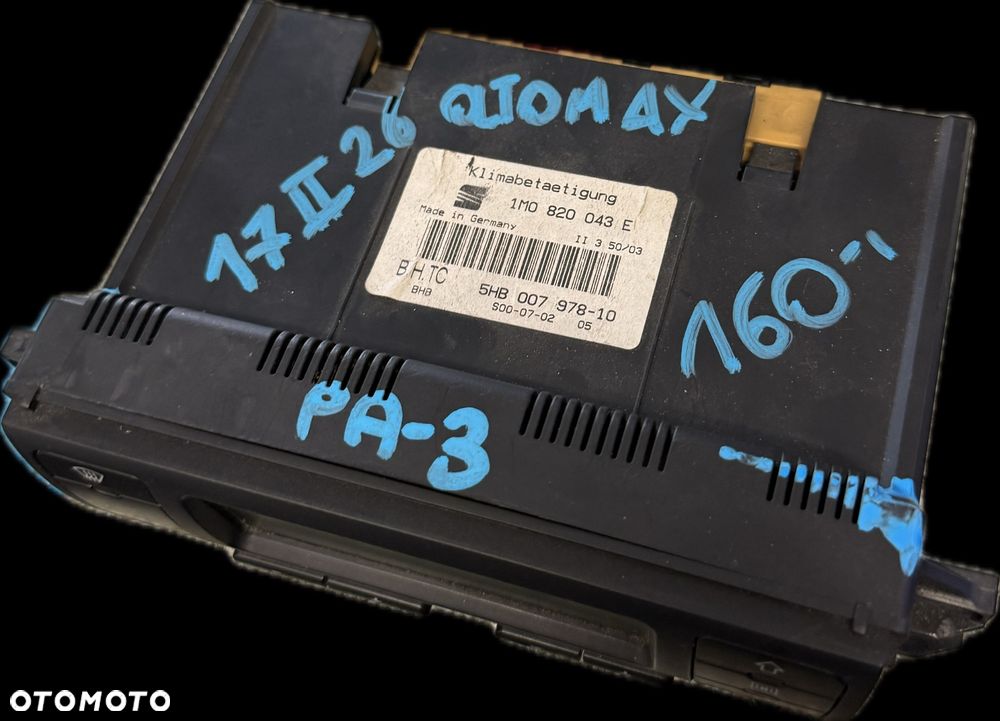 PANEL KLIMATYZACJI Climatronic Seat Leon  1 1M Toledo 2 1M0820043E - 2