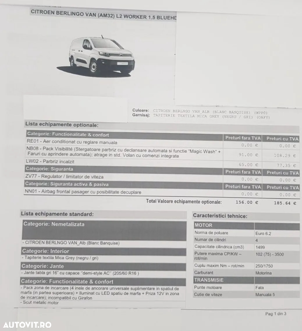 Citroën Berlingo van L2 Worker 1.5 bluehdi 100 - 5