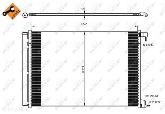 condensator climatizare mercedes-benz vito tourer (w447) 2019-2025 - 1