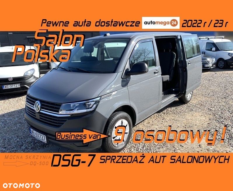 Volkswagen TRANSPORTER T6 TRWAŁY TDI SILNIK DNA 2.0TDI MOC 150KM DSG 7 MOCNA SKRZYNIA DQ-500 AUTOMAT, ZABUDOWA KOMBI VAN MINIBUS SPECJALNA CARAVELLE Reflektory FULL-LED Przód,  Lampy FULL-LED Tył, Kamera, Radar, Czujniki zmiany pasa, 2x boczne drzwi przesuwne! Aktywny tempomat, Podgrzewane fotele, Dwustrefowa Klimatyzacja i ogrzewanie! Fabryczne oryginał WEBASTO 5kW THERMO COMFORT SE Szybkie nagrzewanie silnika zimą! Ilość miejsc 9 osobowy - 2