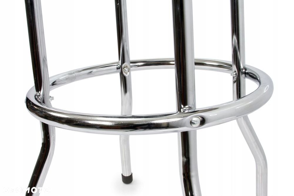 TABORET OBROTOWY STOŁEK WARSZTATOWY BAROWY KUCHENNY KRZESŁO FRYZJERSKIE - 5
