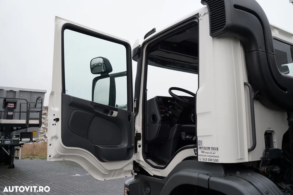 Scania P 410 / 6x4 / BASCULĂ DUBLU / HYDRODOLTA / BOARDMATIC / AUTOMATĂ / EURO 6 - 29