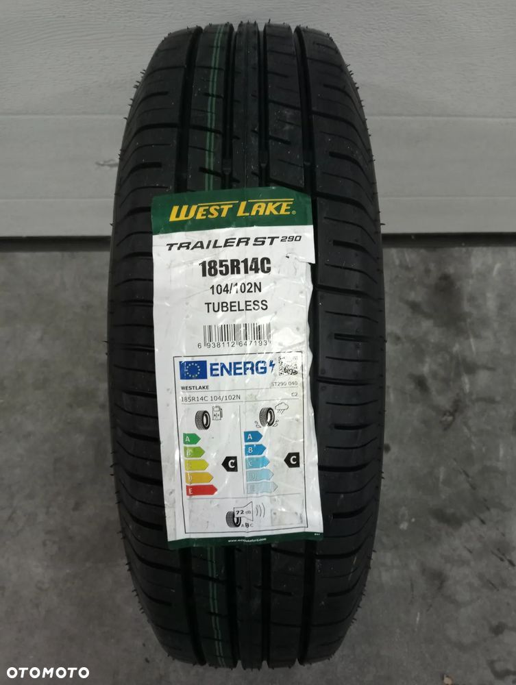 KOŁO 185 R14C WESTLAKE 5x112 FELGA ALUMINIOWA SREBRNO-CZARNA OPONA PRZYCZEPA ! - 7