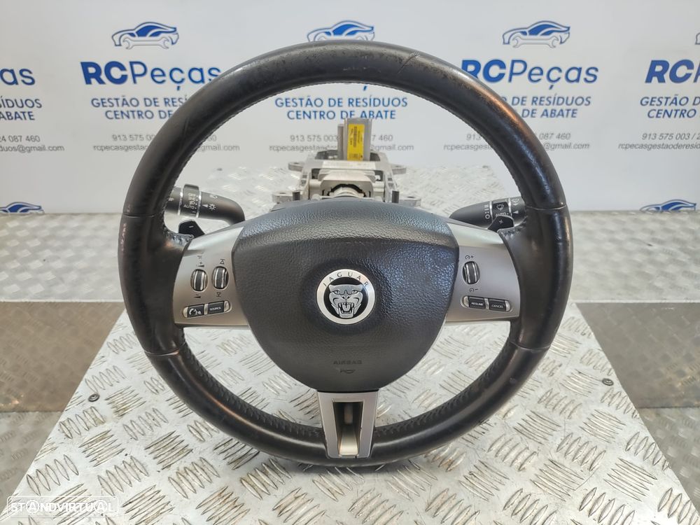 Volante Pele Patilhas Comandos Multifunções Jaguar XF 1 I X250 2007 - 2015