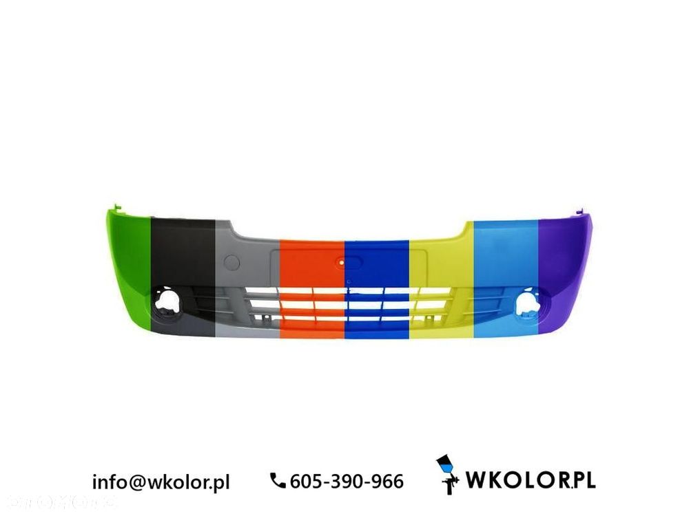 NOWY ZDERZAK NISSAN PRIMASTAR 2006-2006 LAKIEROWANY W KOLOR - 1