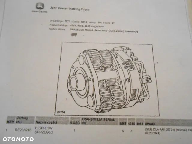 Katalog części zamiennych John Deere 4755 - 3
