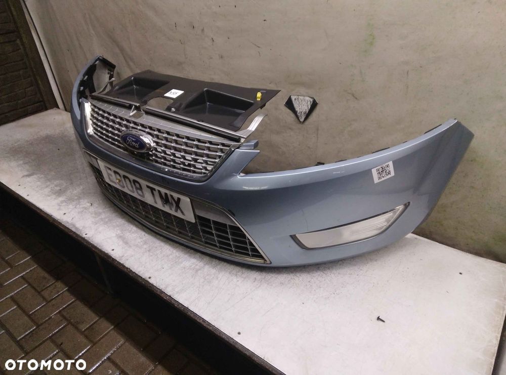 + ZDERZAK PRZÓD PRZEDNI FORD MONDEO MK.4 4 IV 76 BŁĘKITNY MORSKI HALOGENY - 3