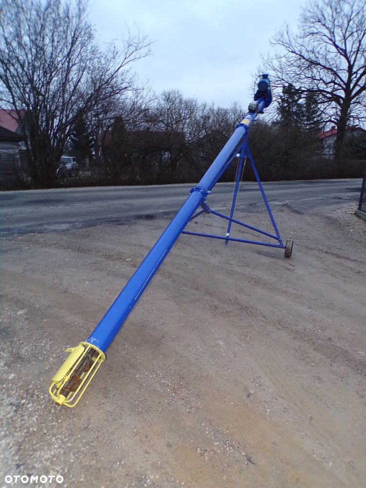 PODAJNIK/ PRZENOŚNIK ŚLIMAKOWY/Żmijka Do Zboża/ Pelletu/ Trocin Podajniki Przenośniki Ślimakowe Żmijki Fi 140 Fi 200/odciąg/ falownik/wysyp obrotowy/wózek /kosz - 3