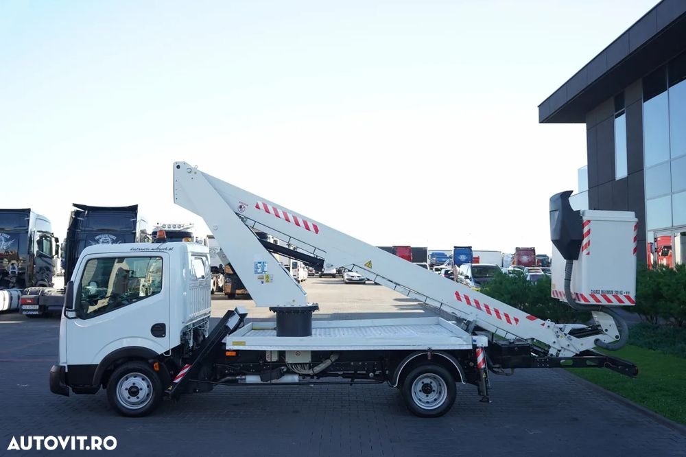 Nissan CABSTAR / ELEVATOR DE 20 DE METRI / GSR E200TE4 / DUBLU / CAPACITATE DE RIDICARE - 200 kg / 4 STABILIZATOARE / - 9
