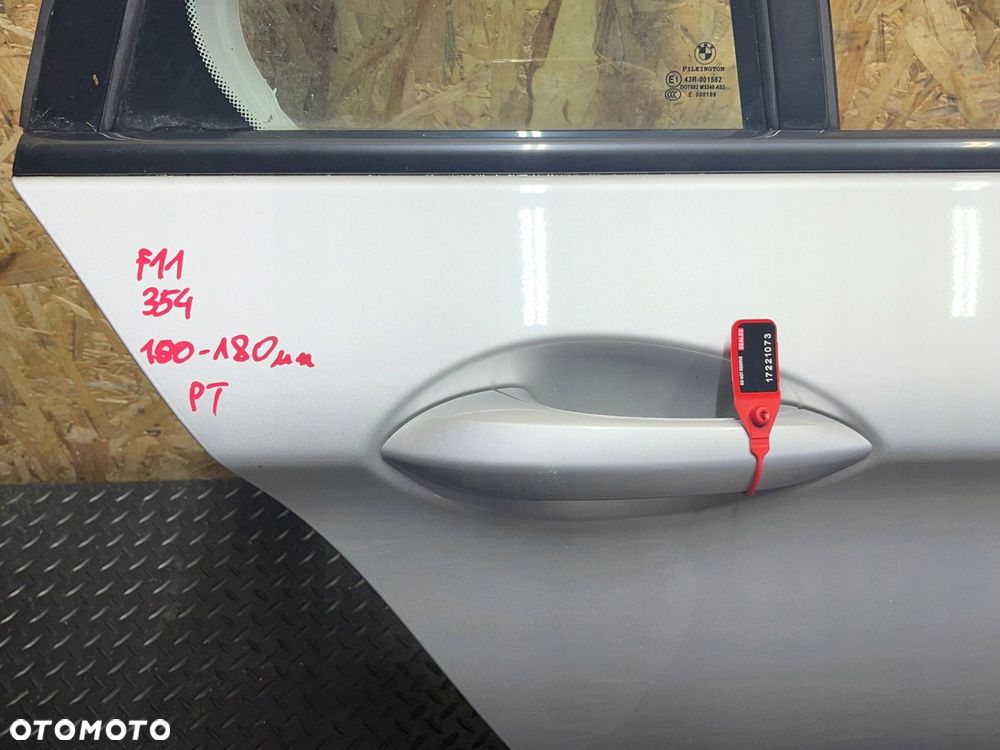 bmw 5 f10 f11 2015 tył strona prawa drzwi tylne 354 titansilber - 4