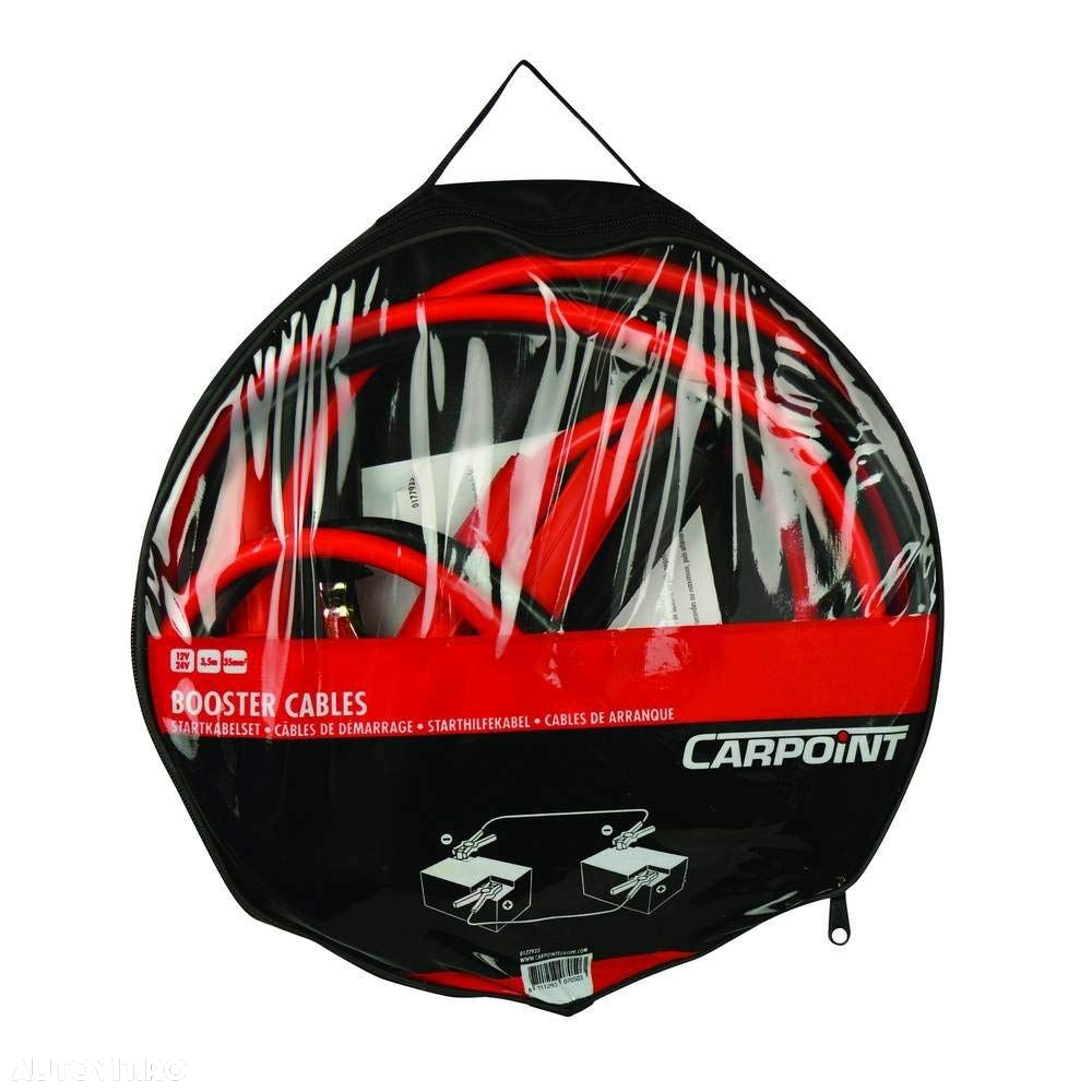 Cabluri transfer curent baterii Carpoint, lungime 3.5m, grosime cablu de pornire 35mm2, 12V/24V - 2