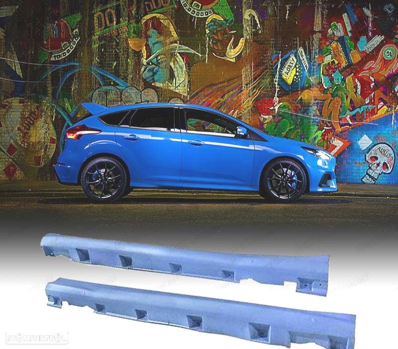 EMBALADEIRAS LATERAIS FORD FOCUS MK3 14-17 LOOK RS - 1