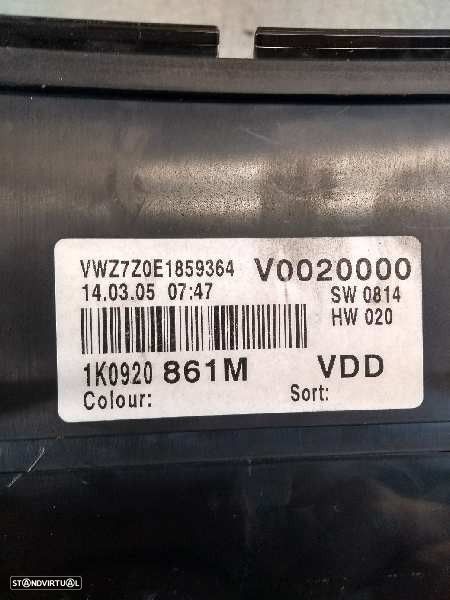 QUADRANTE VOLKSWAGEN GOLF V 2003 -1K0920861M - 2