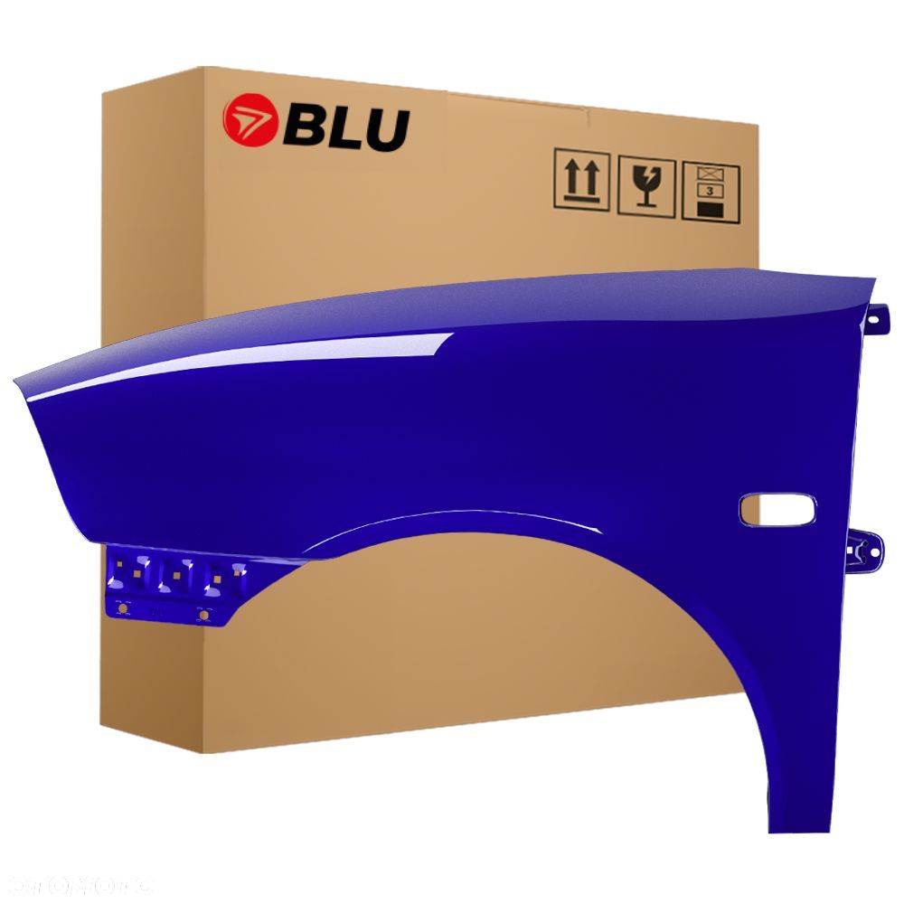 BLU Błotnik Seat Ibiza 3 III Cordoba 2 II 6L LS5S lewy przód niebieski 02-08 ocynk BlauImperial - 1