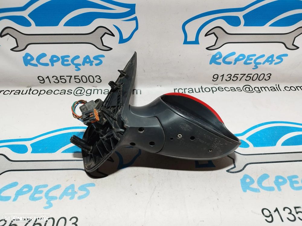 ESPELHO RETROVISOR DIREITO PEUGEOT 206 96480957XT ELETRICO AQUECIDO ESPELHOS RETROVISORES - 7