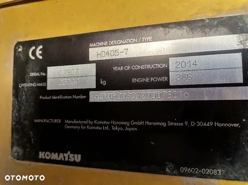 Komatsu HD405-7 Wozidło Sztywnoramowe - 6
