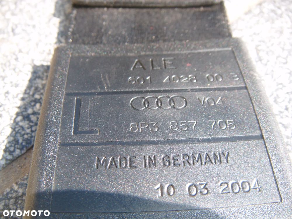 audi a3 8p 3d pas- napinacz pasa lewy przód 8p3857705 - 2