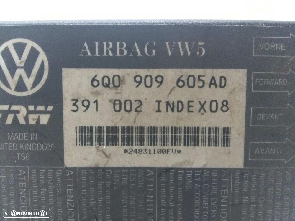 CENTRALINA AIRBAG SEAT IBIZA III 2004 -6Q0909605AD - 2