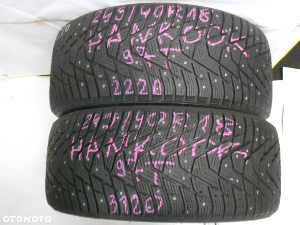 OPONY Z KOLCAMI 245/40R18 HANKOOK WINTER I'PIKE RS2 DOT 3120  8.2MM