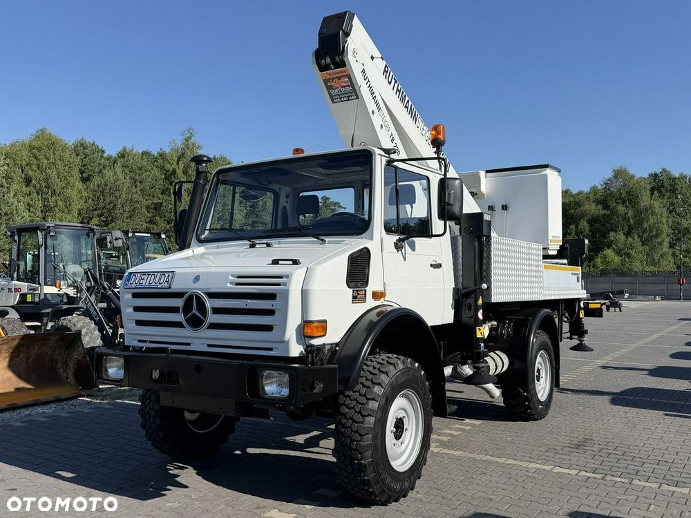 Mercedes-Benz UNIMOG 437 4x4 Zwyżka RUTHMANN STEIGER TB 220 Podnośnik Koszowy - 6