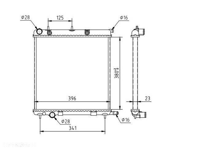 CHŁODNICA WODY CITROEN C3 PEUGEOT - 1