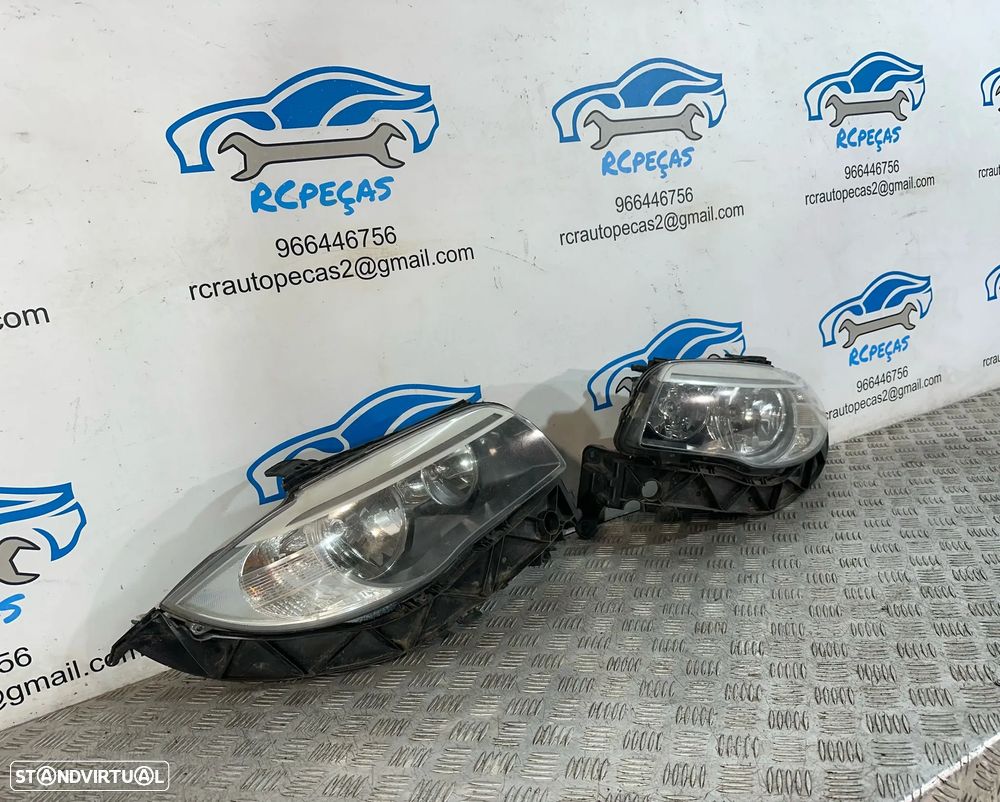 .Conjunto Faróis Oticas Frontais Frente Halogénio Originais LCI BMW E82 Coupe E88 Cabrio 7 263 642 / 7 263 641 - 3