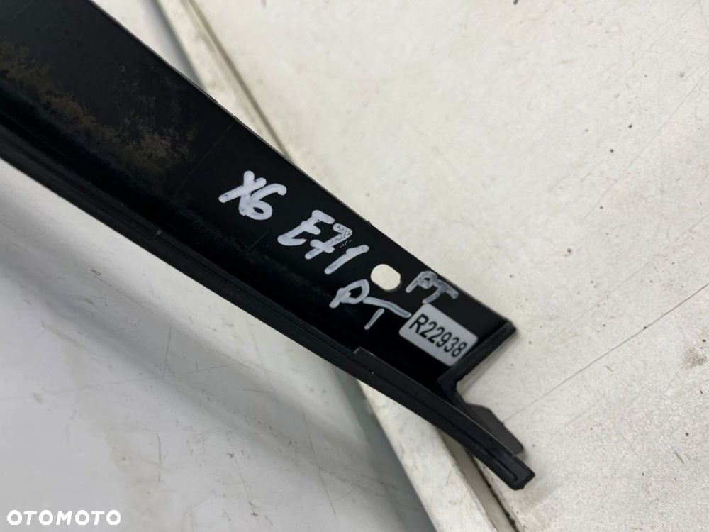 Listwa BMW X6 E71 06-13r. prawy tył rant nadkola błotnika WĄSKI nakładka prawy tylny 7176330 - 16
