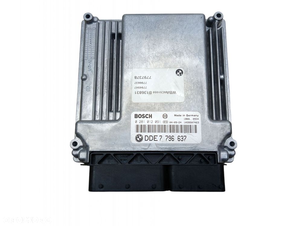 KOMPUTER STEROWNIK SILNIKA BMW E60 E61 2.5 D 177KM 7796637 - 1