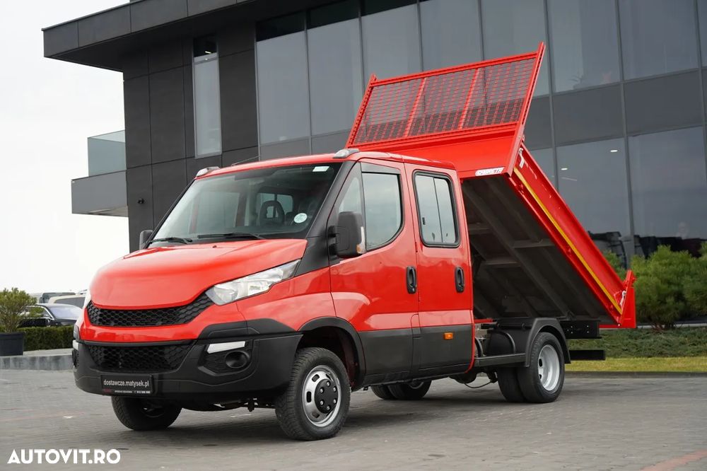 Iveco DAILY 35-130 / BASCULATOR / CU TRACȚIE DUBLA / DOUĂ TRANSPORTURI / MANUAL / 7 LOCURI / - 2