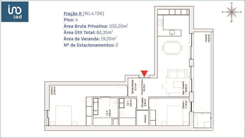Apartamento T2 em Glória E Vera Cruz de 86,00 m2 - Grande imagem: 3/18