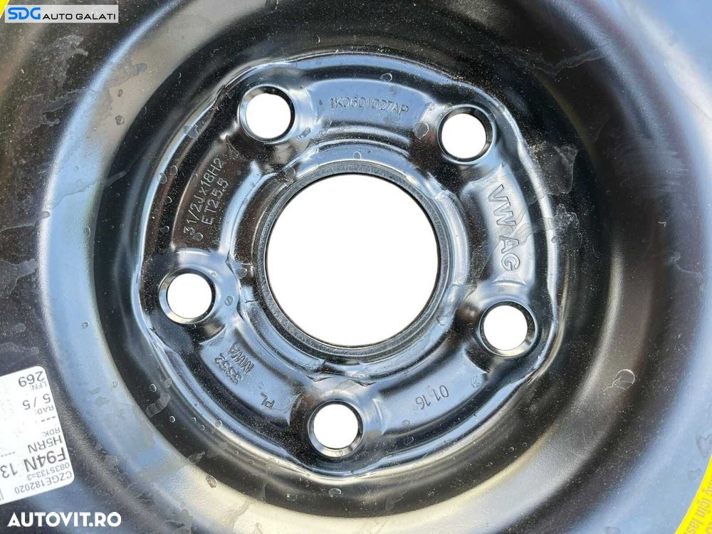 Roata Janta Rezerva Slim T 125 70 18 R18 Seat Altea 2011 - 2015 Cod 1K0601027AP [B4210] - 7