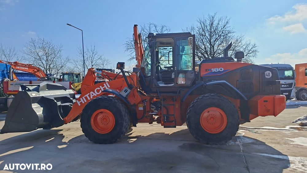 Hitachi ZW180, 2021, 3.903, cupa 3mc, Masa operationala 18t, Anvelope 20,5R25 80% bune, gresare automata, inaltime basculare cupa 4m, latime incarcator 2,5m, 173CP, Aer cond, produs in JAPONIA, CA NOU, posibilitate leasing 4ani-PROMOTIE 94900 EUR+Tva - 10
