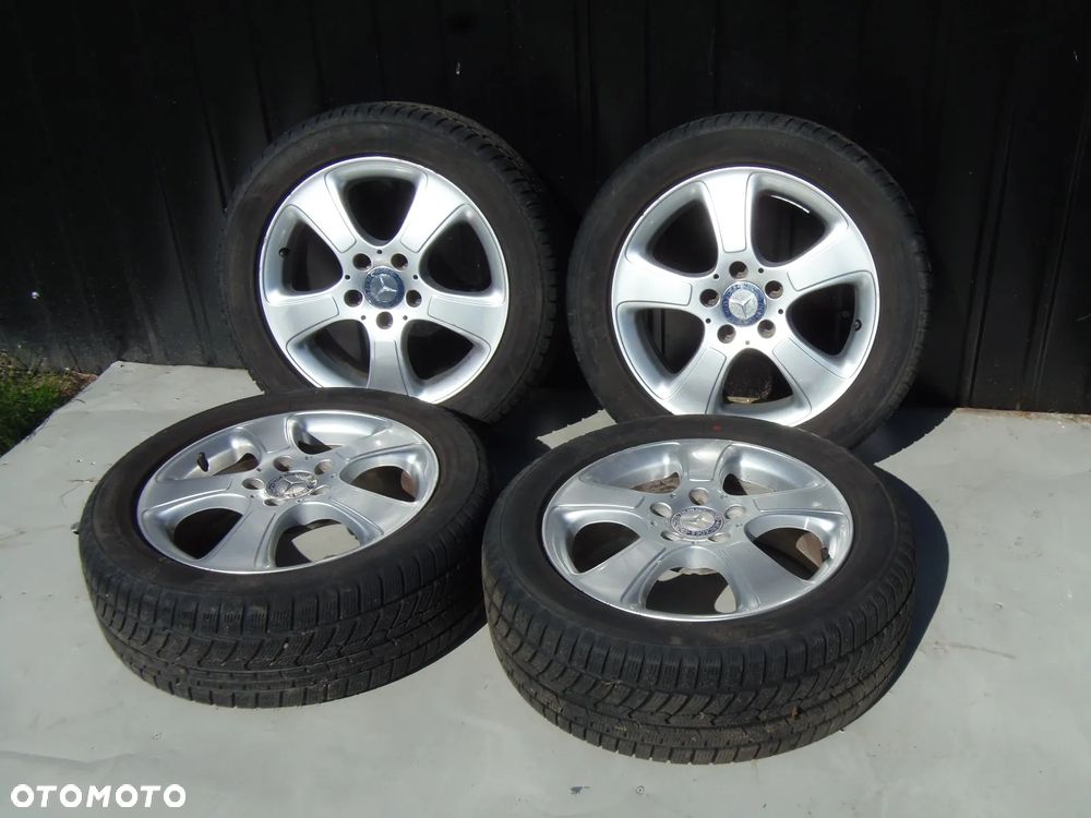 FELGI ALUFELGI ALUMINIOWE MERCEDS A KLASA W169 Z OPONAMI ZIMOWYMI 195/55 R16 5X112 - 1