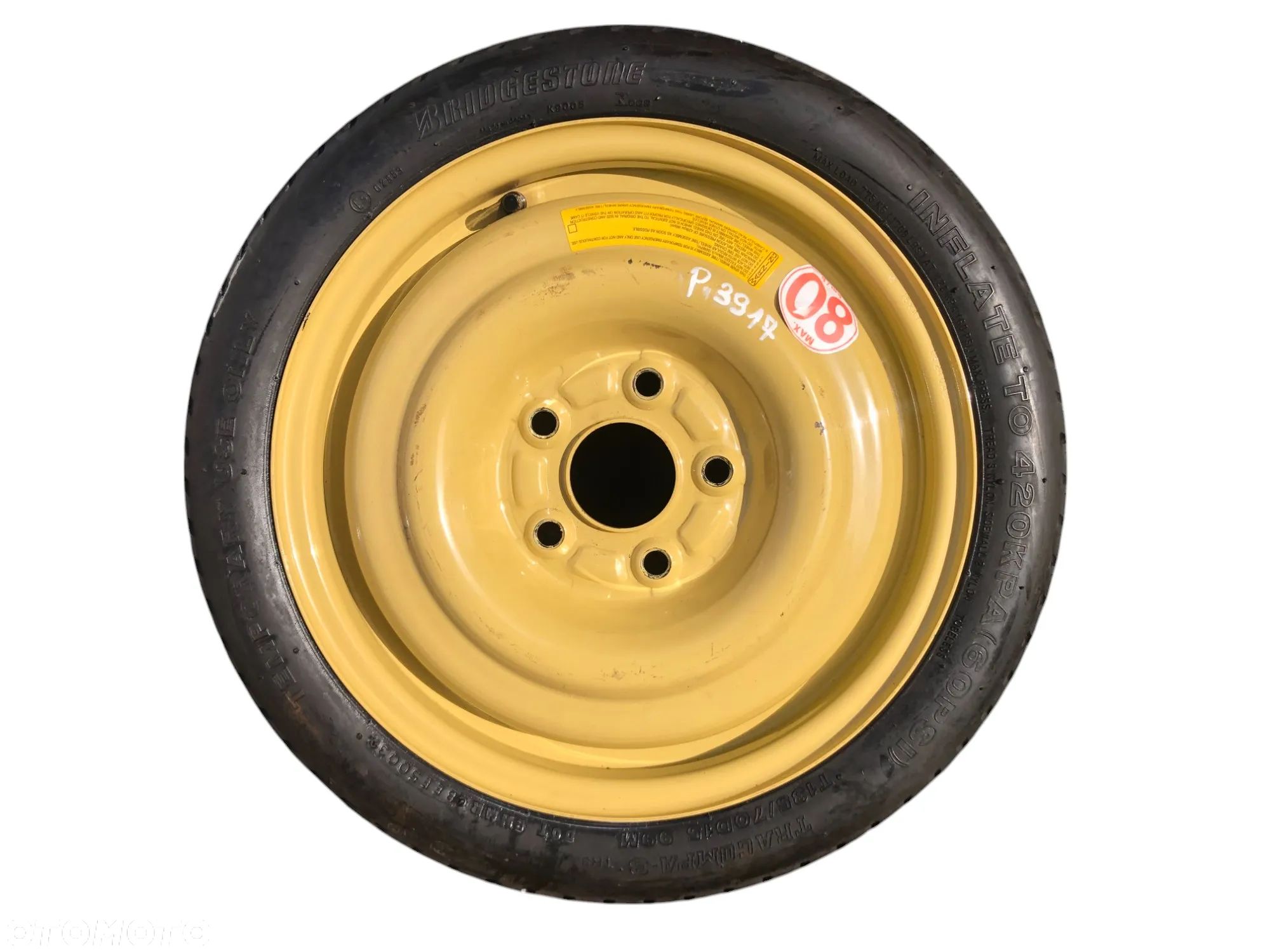 Koło Zapasowe Dojazdowe 135/70R15 5x114,3 67.1MM Mazda Honda - Gwarancja Wysyłka Montaż - 1