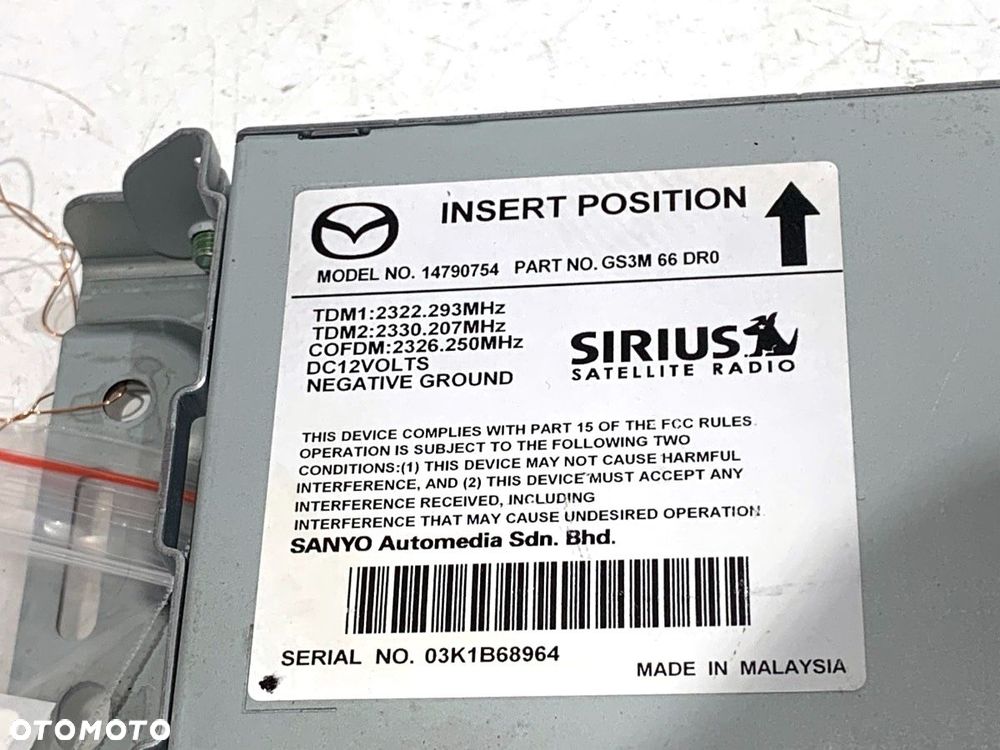 RADAR DISTRONIC  MAZDA 6 sedan (GJ, GL) 2012 - 2022 2.5 (GJ5FP) 141 kW [192 KM] benzyna 2013 - 2022 - 4