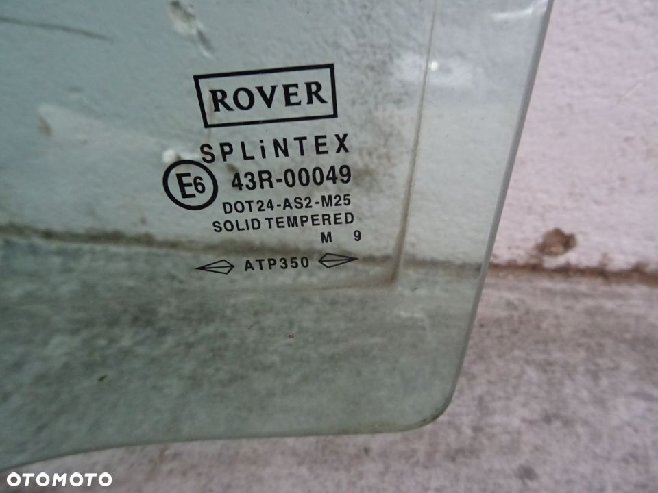 SZYBA BOCZNA DRZWI LEWY TYŁ ROVER 75  NR890 - 2
