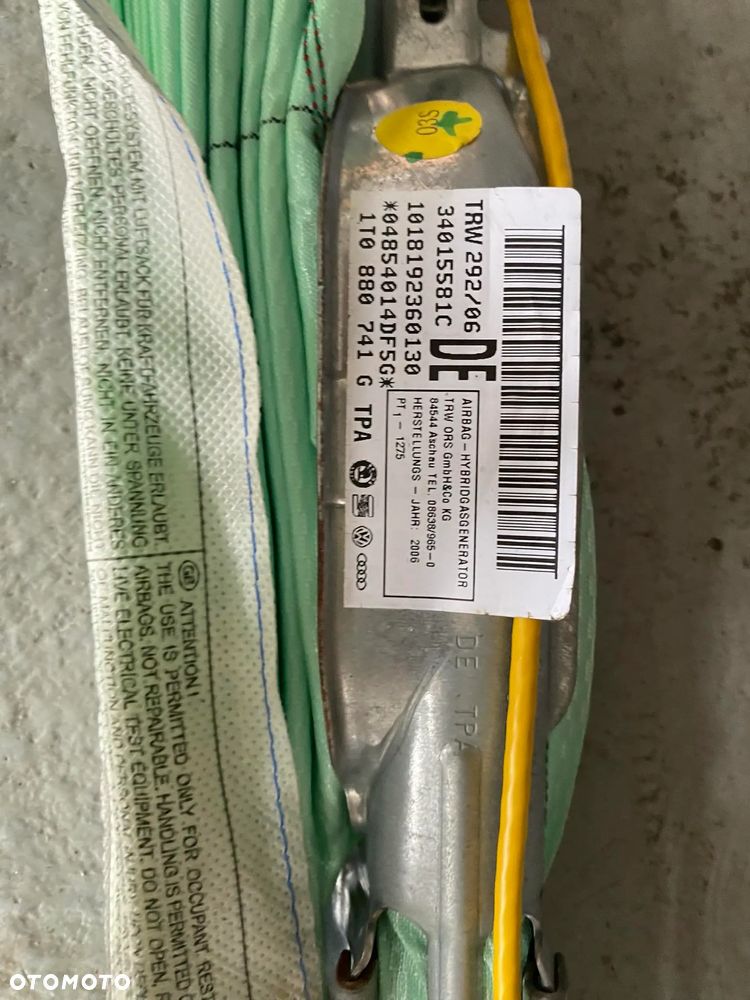 VW TOURAN LIFT KURTYNA LEWA 1T0880741G - 2