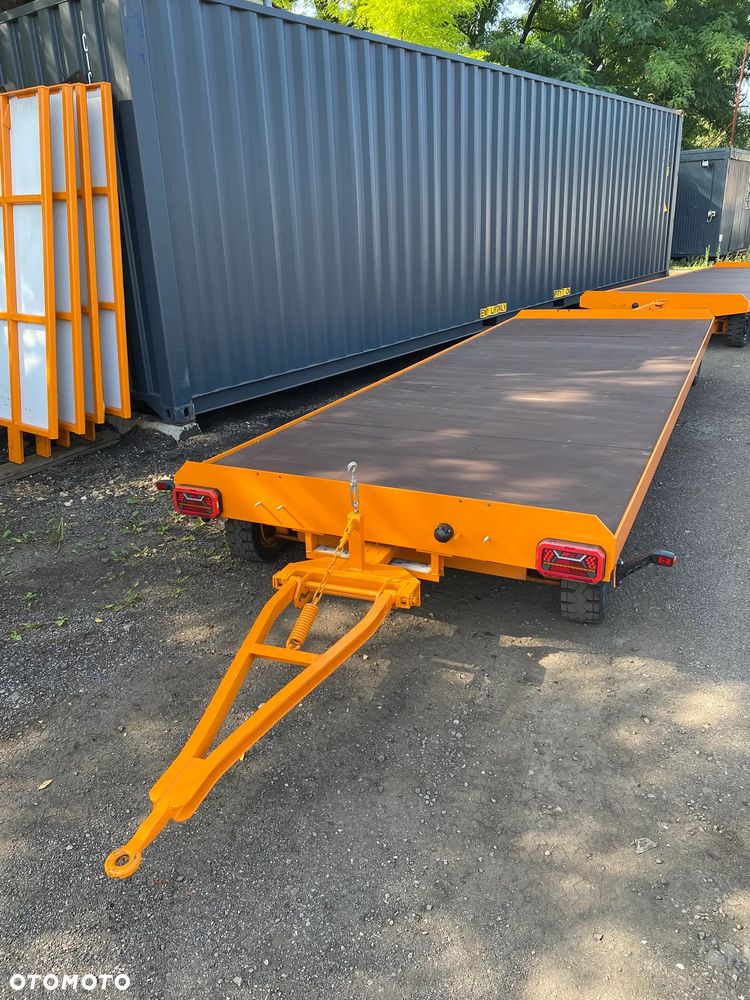 Ackermann KAMPA niemiecka przyczepa przemysłowa udźwig 5 ton 190x550cm dach + plandeka firanka, jak NOWA pociąg transportowy z 2 przyczep - 15