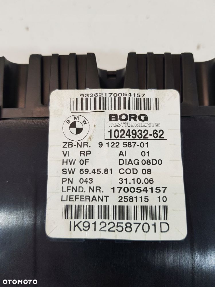 bmw e87 1.6i licznik zegary europa 9122587 - 4