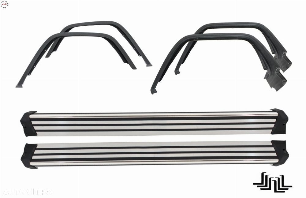 Praguri Trepte Laterale cu Prelungiri Aripi Extensii Aripi Mercedes G-Class W463 (- livrare gratuita - 1