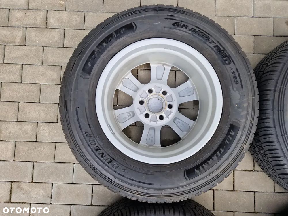 KOŁA CAŁOROCZNE TOYOTA LAND CRUISER 300 DUNLOP GRANDTREK ALL-TERRAIN AT30 114V  M+S 07/21, 265/65/R18, 7,5Jx18 ET60 6x139,7 - NOWE ORYGINALNE - 15