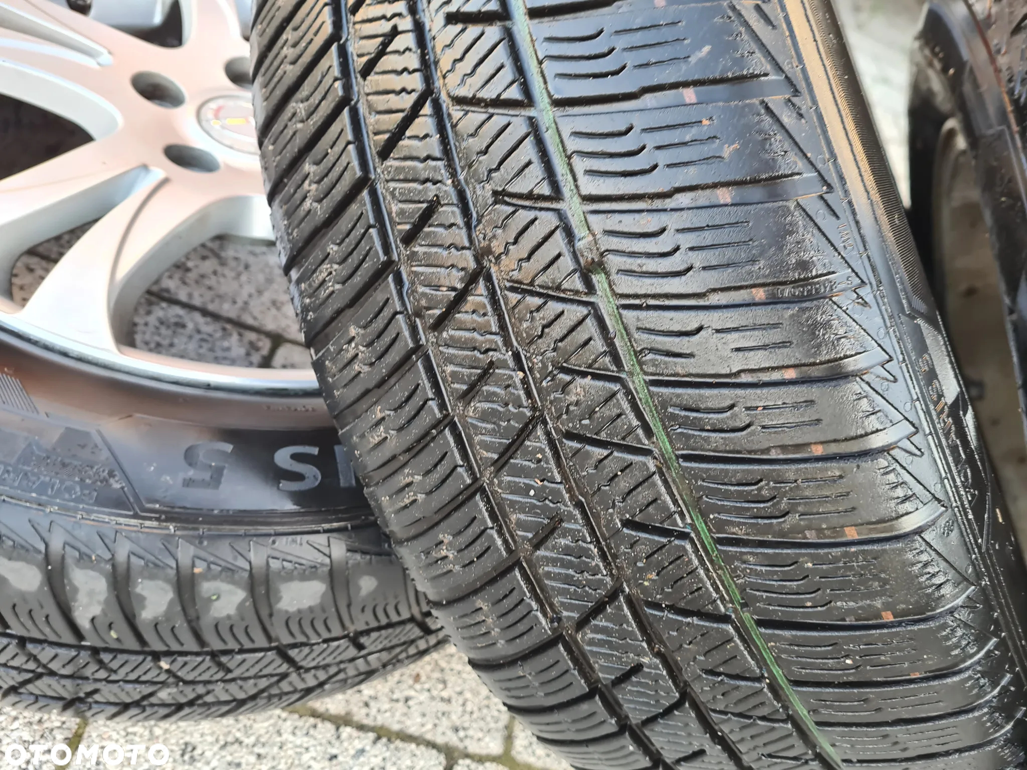 4 felgi aluminiowe ALU r16" cali 6,5jx16 et55 rozstaw 5x114,3 Mazda 6 GH opony ZIMA Barum 205/60r16 koła - 9