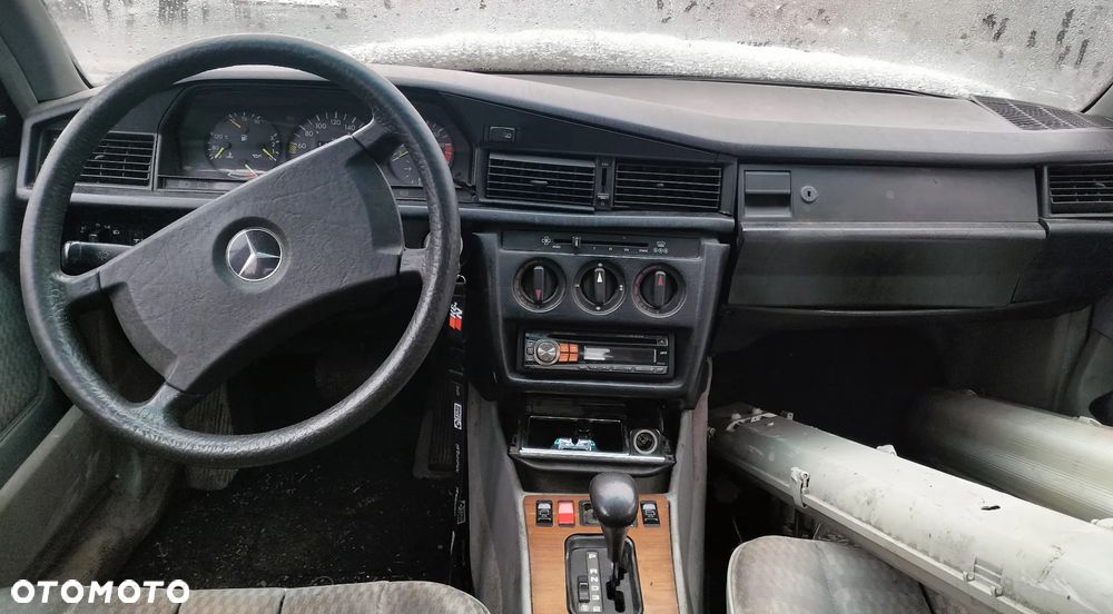 MERCEDES W201 190E M102.962 2.0 8V REFLEKTOR LEWY PRAWY PRZÓD MASKA ZDERZAK BŁOTNIK DRZWI KLAPA LAMPA SZYBA CAŁY NA CZĘŚCI - 6