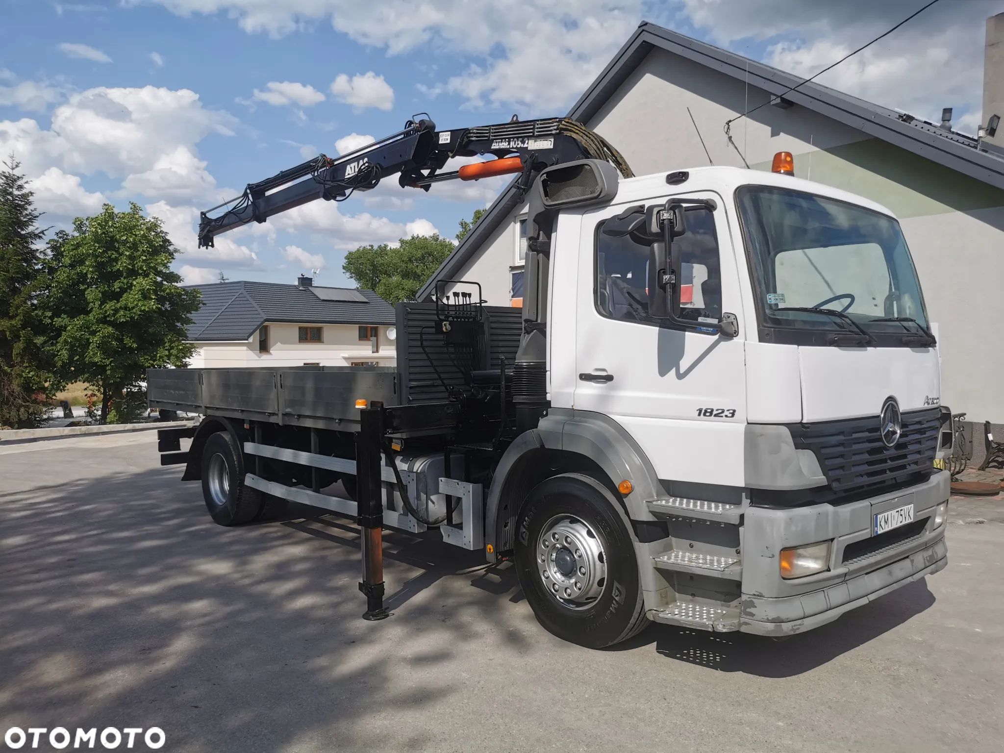 Mercedes-Benz Atego 1823 żuraw HDS Atlas 105.2 koła 315/80R22,5 - 1