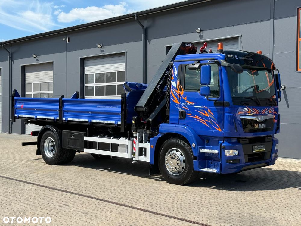 MAN TGM TGL TGS 18.250 // E6 // wywrotka + HDS HMF z pilotem // 4x2 // budowlanka // kiper wywrot żuraw dzwig kran crane - 23