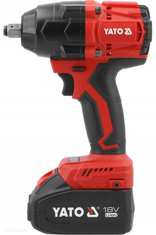 YATO KLUCZ UDAROWY AKUMUL. BEZSZCZOTKOWY 18V 800NM  2x4Ah  TORBA ADAPTER - 4
