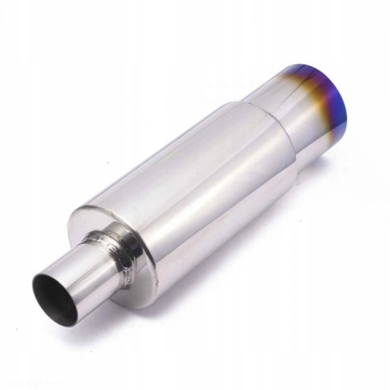 Tłumik Końcowy PRZELOTOWY wejście 76mm Końcówka 89mm JDM nierdzewka - 2
