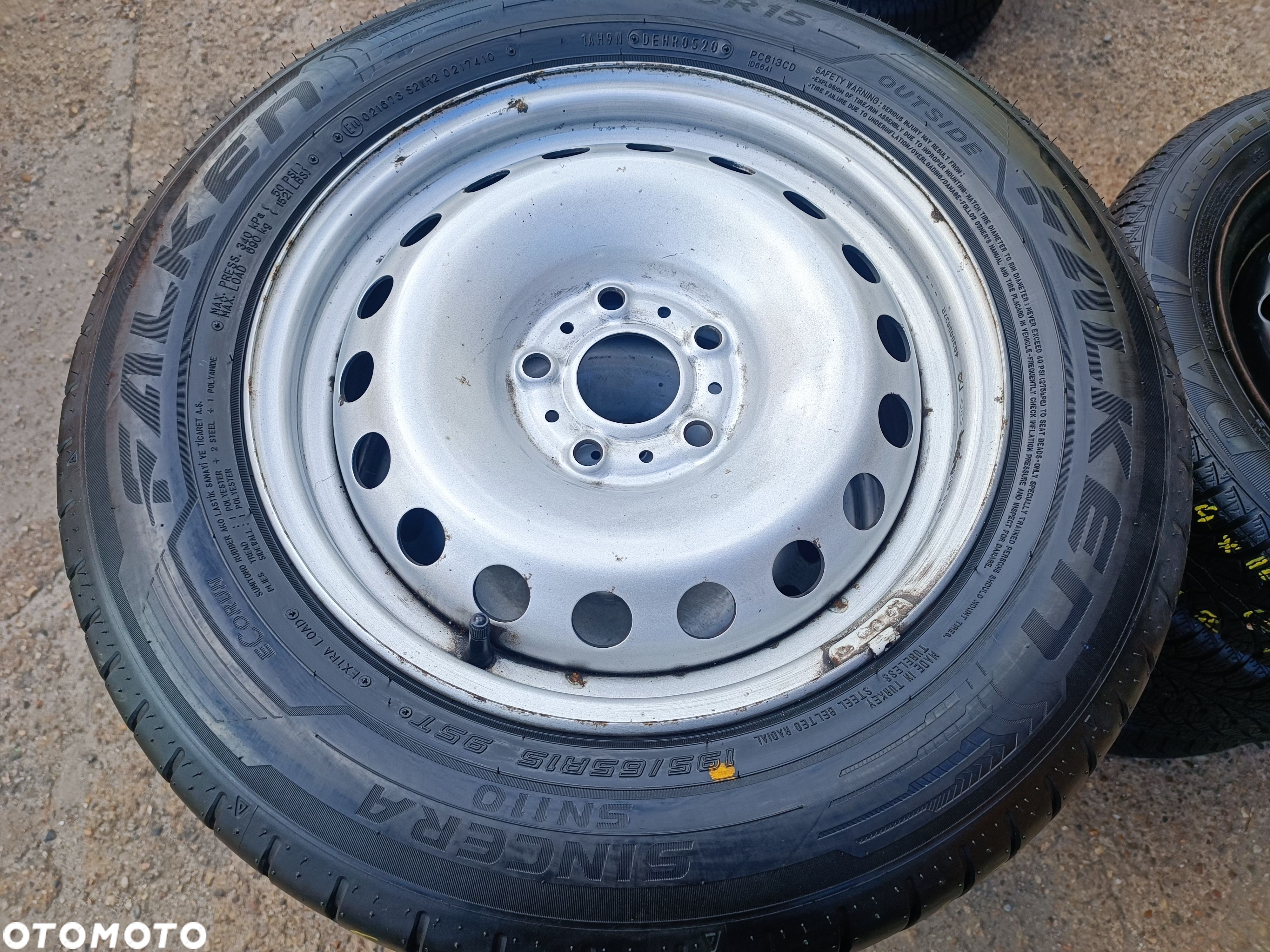 5x108 Felgi Stalowe Stal 15 Koła Letnie Lato RENAULT KANGOO II 2 Mercedes Citan W415 SAFRANE LAGUNA I Legnica ALU-RAD 5-7mm 195/65 - 1